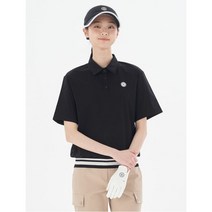 [빈폴골프] 여성 메쉬배색 블루종핏 반팔티셔츠 블랙 (BJ3342A235)