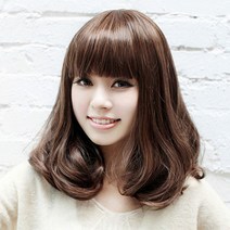 단발c컬펌가발 단발머리가발 숏가발 단발가발 중단발 여성통가발 단발통가발 중단발가발 여자단발가발 *, 라이트브라운