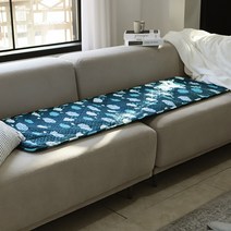 한일전기 정원 양면 전기방석, 네이비, 슈퍼쇼파용