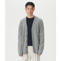 커스텀어클락 프리미엄 미니멀 니트 가디건 그레이 PREMIUM 미니MAL KNIT CARDIGAN