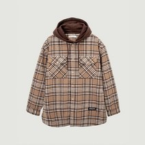 [행텐] 남성 오버핏 후드 체크 셔켓10390-020-803-30-181