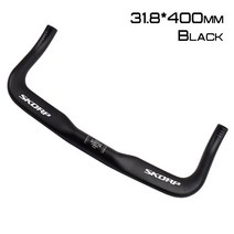 자전거핸들바 핸들그립 MTB자전거핸들바 초경량 알루미늄 tt 바 물러나 바 고정 기어, 검은색, 검은색