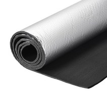 Uxcell 단열 시트 1.5mx0.5mx5mm 양각 알루미늄 호일 방수 내열성 열 장벽 지붕 벽 HVAC 덕트 파이프 고무 폼