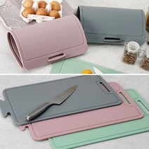 국산 무독성 실리콘 도마 이유식도마 열탕소독 전자레인지소독가능, 그레이(대)