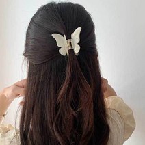 달자샵 예쁜 나비 모양 반묶음 헤어 집게핀