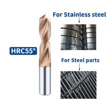 단단한 텅스텐 카바이드 드릴 비트 Forr CNC Gwist 1020mm 금속 강철, 2.5mm+55drill bit