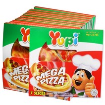 유피 메가 피자 90gx12개 1곽/유피젤리/수입젤리/피자젤리/피자구미/과일젤리, 12