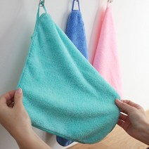 [무배]행주 6매 고리달린 주방핸드타올 흡수력좋은 극세사 핸드타올, (3매X2P)