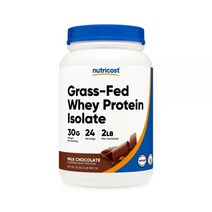 Nutricost GrassFed Whey Protein Isolate 밀크 초콜릿 2파운드