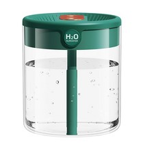 물방울 무중력물멍가습기 H2o 가정용 휴대용 USB 공기 가습기 아로마 에센셜 오일 디퓨저 2L 더블 노즐 LC, 04 Green