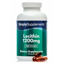 (영국직배) SimplySupplements 소이 레시틴 1200mg 120정 2팩 Soy Lecithin Capsules 1200mg Manufactured in The UK, 2개