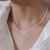 라일리 볼륨 실버체인 은목걸이