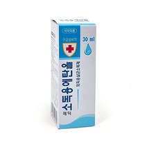 메딕 소독용 에탄올 30ml/이소프로필알콜 4L 외피용 살균 소독제 외용 소독제 구급함 구급상비약 의약외품, 30ml x 1개