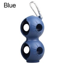 골프채거치대 Carabiner 골프 액세서리와 휴대용 골프 공 슬리브 골프 가방 홀더 이중 구멍 보호 커버 62, 파란색