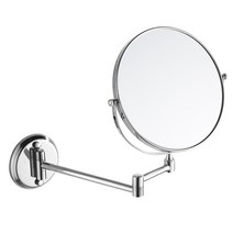 면도경 욕실거울 150mm / 화장거울 면도거울 화장실거울 원형거울 욕실용품 욕실악세사리 각도조절 양면 확대경, 실버