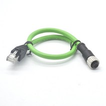usb연결선 외장하드케이블 M12 항공 플매트 카펫 러그-RJ45 크리스탈 헤드 프로피넷 버스 케이블 커넥터 D 4 핀 러그 산업용 인터페이스