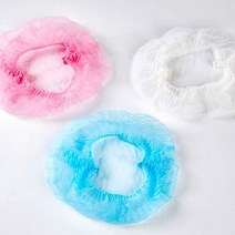 일회용 위생모자 100매 대용량 부직포 요리 헤어캡, 2-위생모자-흰색