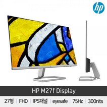 라온하우스 프리미엄 HP 27인치 고화질 모니터 M27F Display 블랙, 786823