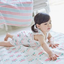 달퐁 튤립거즈슬리핑조끼