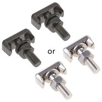 2pcs 배터리 케이블 터미널 커넥터 자동차 T-Bolt 교체 19116852 스테인레스, 검은색