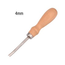 가죽공예 엣지 베벨러 스카이빙 베벨링 나이프 얇게하는 푸시 그루브 트렌치 수공예 DIY 크롭 컷 416mm, 4mm, 4mm
