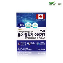 초임계알티지오메가3 RTG오메가3 알티지오메가3 오메가3 엔초비오메가 멸치유 비타민D 비타민E, 1, 1000mg/30캡슐