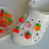 기타 귀여운 과일종류 포인트 DIY 크록스참 꾸미기 지비츠세트, 당근