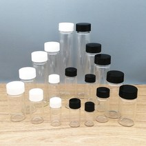 플라스크 휴대용 술병 2ml 60ml 투명 유리 샘플 병 나사 플라스틱 캡 및 pe 패드가 있는 시약 바이알 분류에 사용되는 실험실 소형, 4ml 100개