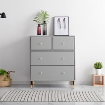 동서가구 LV 샤인 서랍장 11종, 3.샤인 800 3단 서랍장 919193-1 그레이