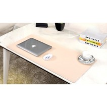 책상테이블매트 방수 가죽 데스크패드 마우스장패드 책상깔개, 블랙 대