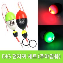 전자 구멍찌세트 면사부터 도래까지 릴낚시 반유동 채비 바다낚시 채비, 0.5, red, 1개