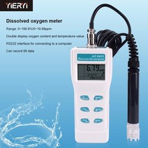 산소농도측정기 공기질측정기 탐지기 산소포화도 휴대용 AZ8403 용존 산소 측정기 수영장 양식 0.0 ~ 199., 한개옵션0