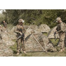 US 오리지날 미군용 OCP 멀티캠 1인용 백팩킹 차박 텐트