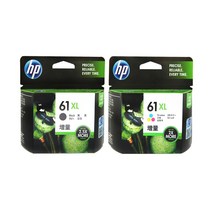 HP No.61 CH561WA CH562WA CH563WA CH564WA 프리미엄정품잉크, 정품 대용량_검정컬러 세트, 1개