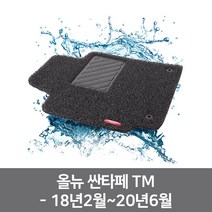자동차깔판 차박매트 자동차뒷자석매트 차량 코일 올뉴 싼타페 TM (올핀)_1972EA, 다크브라운, 현대