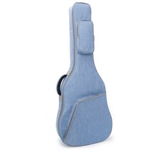 초경량 기타 가방 레트로 클래식 소프트 케이스 어쿠스틱 포크 통기타 백팩, 34-36인치 하늘색