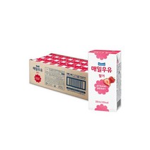 매일 소화가 잘되는 멸균우유 190ml 24팩, 매일우유 딸기 멸균 200ml 24팩