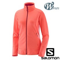 [살로몬] 1718 DISCOVERY FZ 여성 풀집업 Fluo Coral