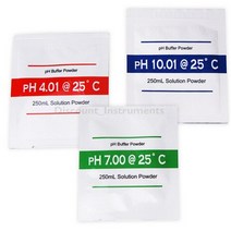 견고한 PH 버퍼 용액 분말 테스트 미터 3 개 측정 교정 4.01 7.00 10.01, 01 ONESIZE