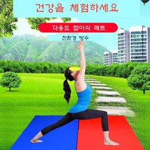 스타무역 2단 3단 운동매트 운동매트리스 착지매트 충격흡수매트 체조매트 헬스매트, 2단/가죽/핑크