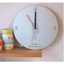 모던메탈 블랙 벽시계 탁상 인테리어시계, 파스텔 핑크