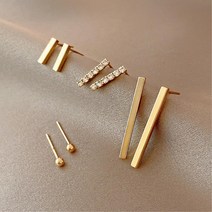 직장인 출근용 심플한 데일리귀걸이 세트 고등학생 웨딩 악세사리 10대 기념일 1주년선물 힙한 여름코디