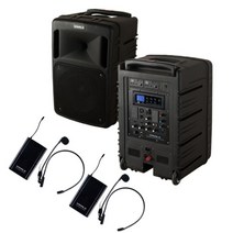 KANALS 300W 수업용 앰프스피커 헤드셋2개 BK-882N