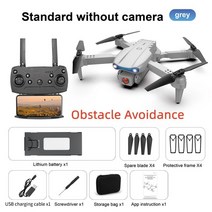 스파이 드론 아바타 농업용드론 잠수드론K3 E99 프로 미니 드론 4K HD 카메라 와이파이 FPV 3 면 장애, 11 NoCamera-Avoid-Grey