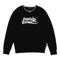 파리게이츠 파리게이츠긴팔 F 51193SR103_BK 남성 로고 프린트 라운드 니트