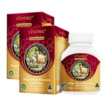 VITATREE MEGA SHEEP PLACENTA 비타트리 호주 프리미엄 골드 플라센타 양태반 80000mg 100캡슐 2팩