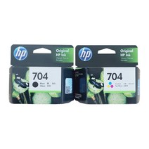 HP정품 704검정+704칼라 세트 잉크 HP DESKJET INK ADVANTAGE K010a K110a 2010 2060 프린터 정품 잉크 HP704