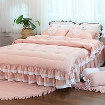 류금숙 프렌치감성 실키케어 향균프릴 차렵이불 베개커버세트 (SS/Q/K/SK)