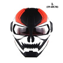 웨스트 바이킹-쿨 사이클링 헬멧 풀페이스 스컬 오토바이 산악자전거 클래식 자전거, demon L