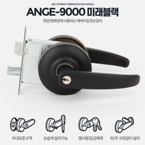 빌라 주택 열쇠 잠금장치 현관문 손잡이 센터 교체 공공기관, ANGE-9000 미래블랙